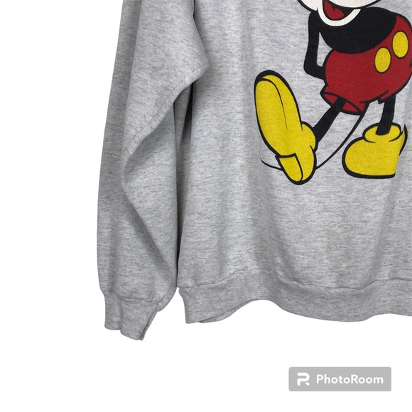 Vintage Disney Designs Gray Mickey Mouse Sweatshirt - Picture 3 of 11